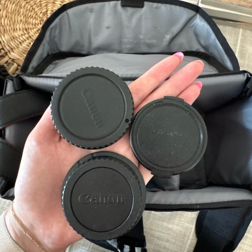 Canon Black Digital Camera with Zoom Lens (Not shown)